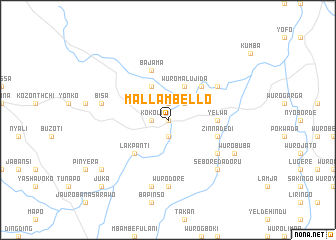 map of Mallam Bello