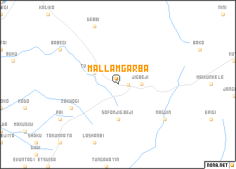 map of Mallam Garba