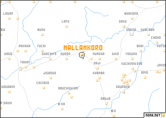 map of Mallam Koro