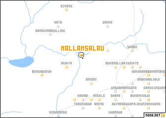 map of Mallam Salau