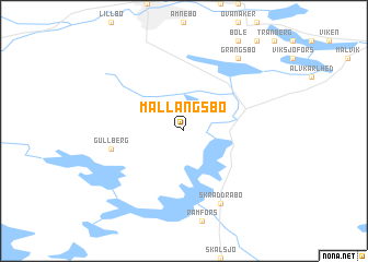 map of Mållångsbo