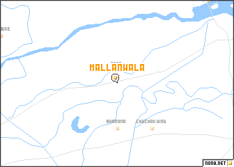 map of Mallānwāla