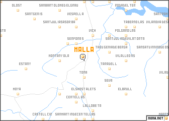 map of Mallá