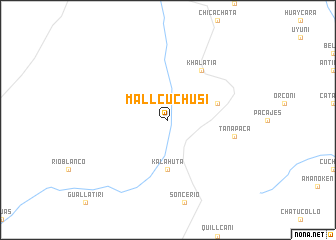 map of Mallcuchusi