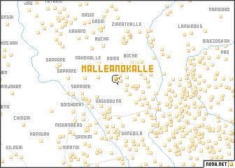 map of Malleāno Kalle