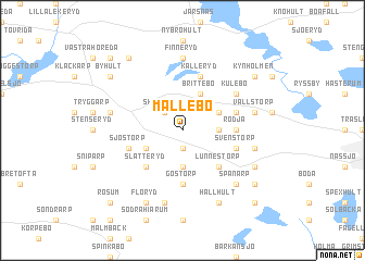 map of Mållebo