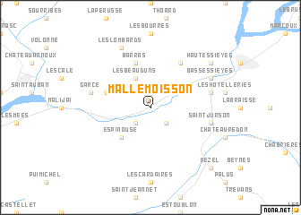 map of Mallemoisson