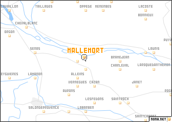 map of Mallemort