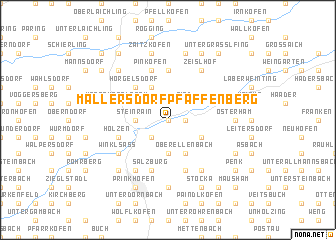 map of Mallersdorf-Pfaffenberg