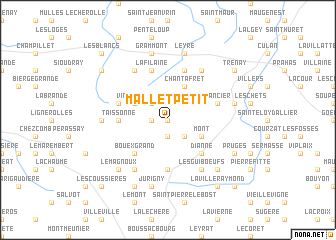 map of Mallet Petit