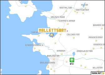 map of Malletts Bay