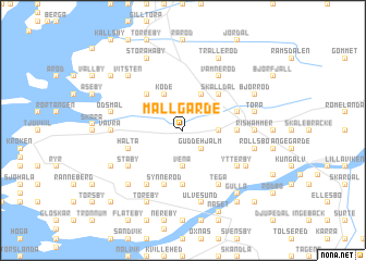 map of Mällgärde