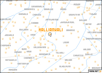 map of Malliānwāli