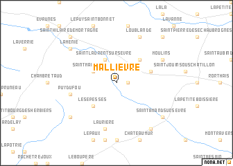 map of Mallièvre