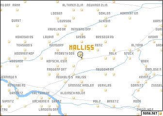 map of Malliß