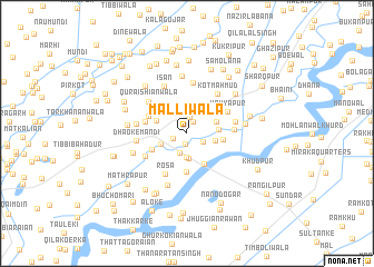 map of Malliwāla