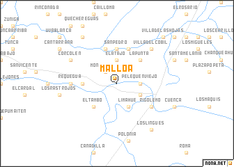 map of Malloa