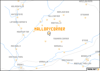 map of Mallory Corner