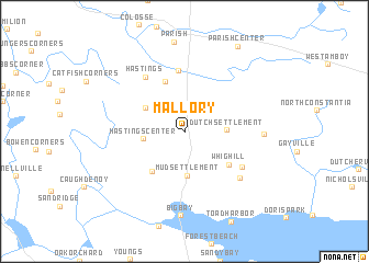 map of Mallory