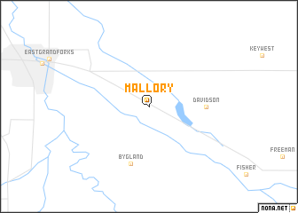 map of Mallory