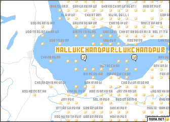 map of Malluk Chāndpur