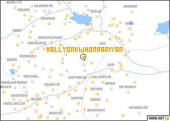 map of Māllyon ki Jhonpariyān