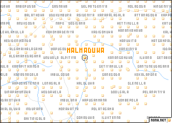 map of Malmaduwa