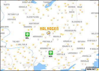 map of Malmägen