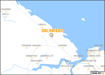 map of Malmaison