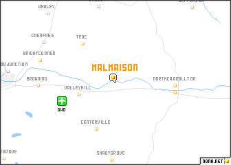 map of Malmaison