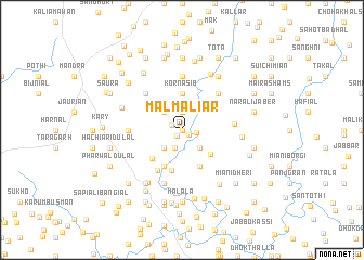 map of Mal Maliār