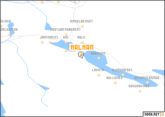 map of Malmån