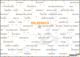 map of Malmeneich