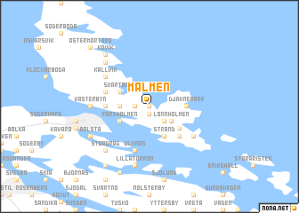 map of Malmen