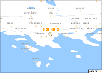 map of Malmila