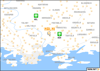 map of Malmi