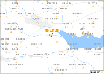 map of Malmön