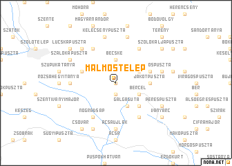 map of Malmostelep