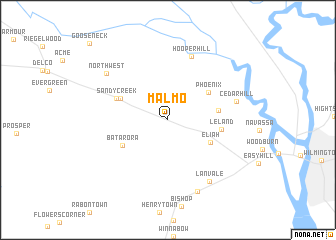 map of Malmo