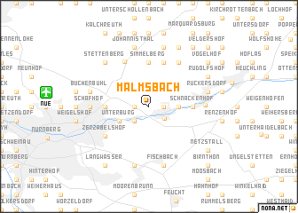 map of Malmsbach