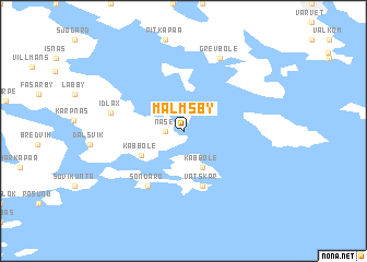 map of Malmsby