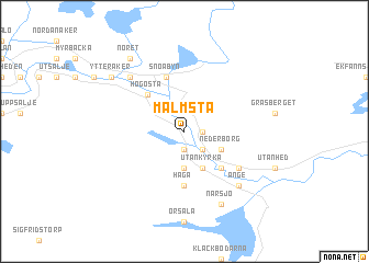 map of Malmsta