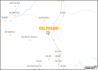 map of Malnaş Băi
