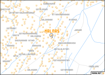 map of Malnās