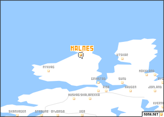map of Malnes