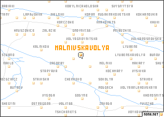 map of Malnivska Volya