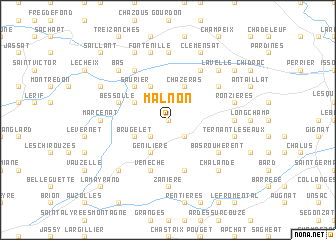 map of Malnon