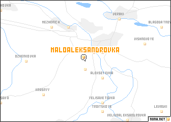 map of Malo-Aleksandrovka