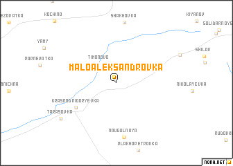 map of Malo-Aleksandrovka