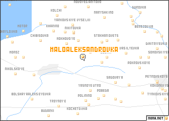 map of Malo-Aleksandrovka